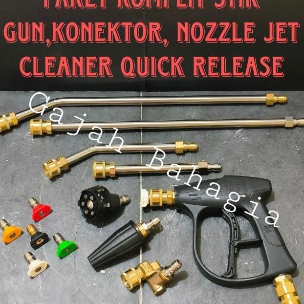 Paket Gun Jet Cleaner Qui Release Sambungan Konektor Nozzle Steam