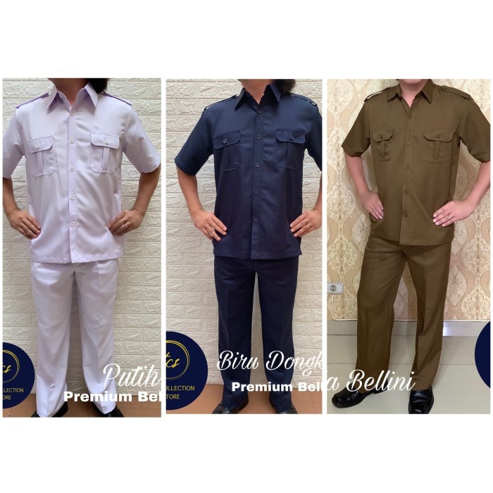 Baju Seragam Pemda Aceh Pria, Premium Pemda Bellini, Kemeja Dan Celana Premium Berkualitas