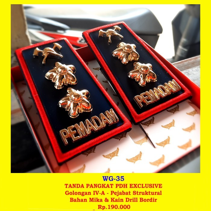 Wg-35 / Pangkat Pemadam / 4A Premium Berkualitas