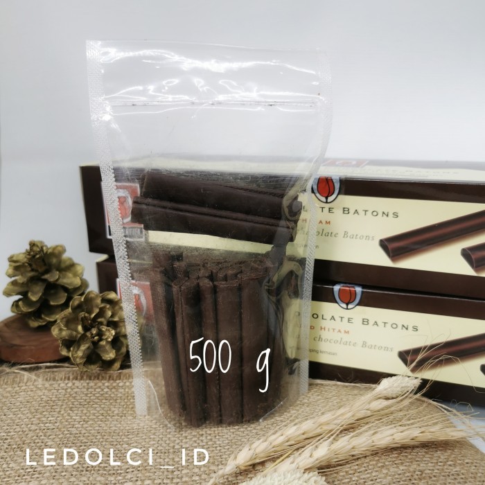 

TERMURAH! TULIP COKLAT STICK DARK CHOCOLATE COMPOUND BATONS 500 GRAM