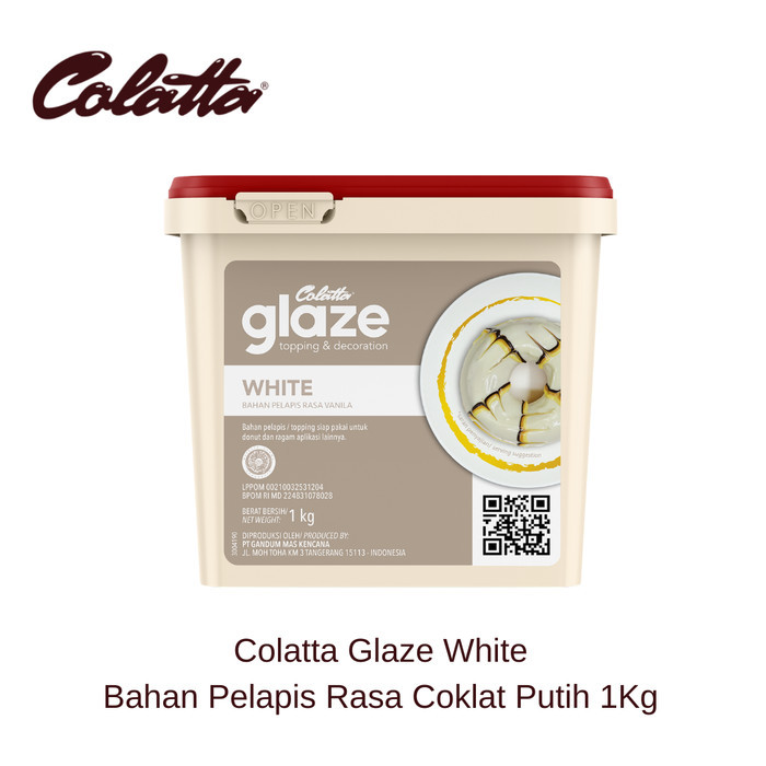 

Colatta Glaze White - Bahan Pelapis Rasa Coklat Putih 1Kg