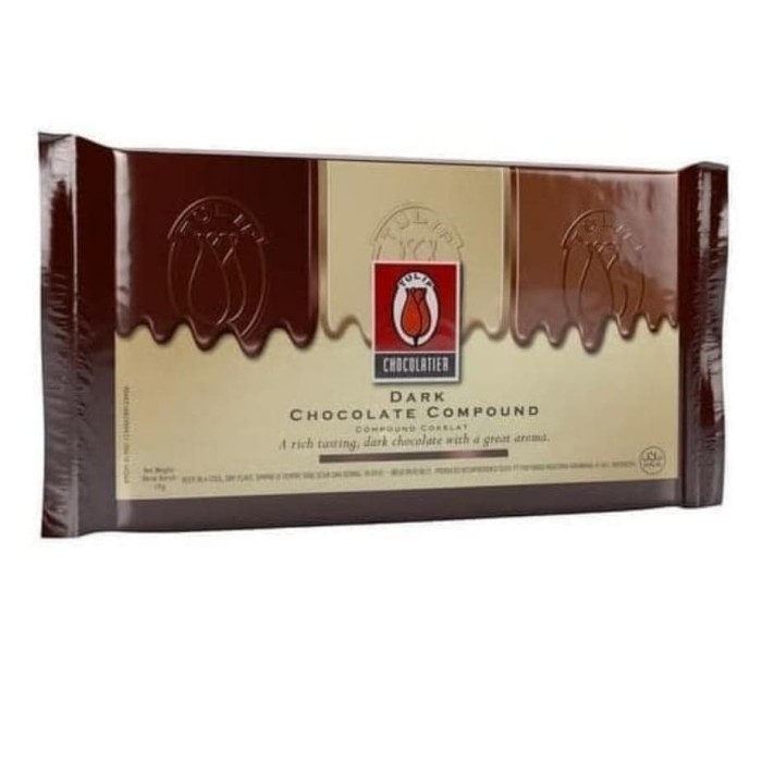

coklat tulip dark chocolate compound 1kg