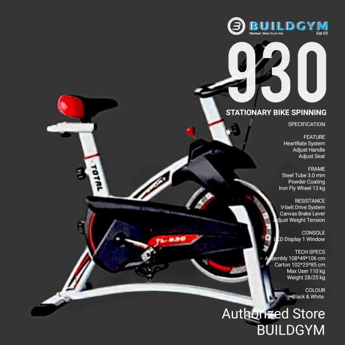 Ready Sepeda Statis Spinning Bike TL-930 Spin Spinner Bike TL930