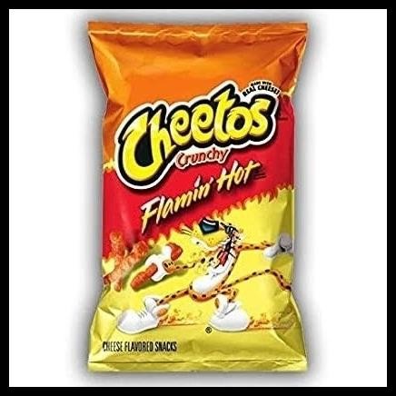 

[Big Size] Cheetos Flamin Hot Crunchy 8 Oz - Cheese Snack Original Usa