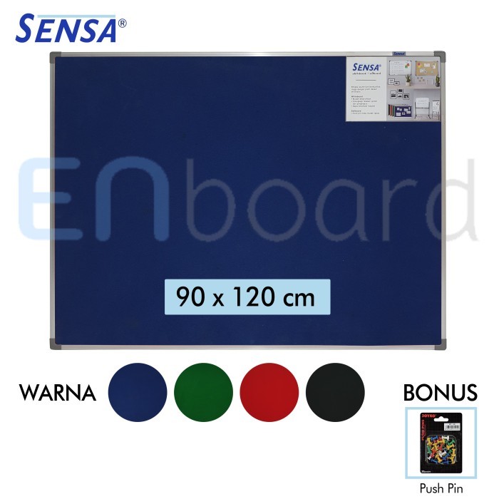 

Ready Softboard Cork Board / Papan Mading Gantung Bludru Sensa 90 x 120 cm