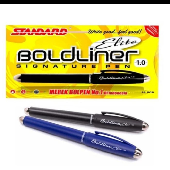 

Ready PULPEN STANDARD BOLDLINER ELITE 1.0 1 LUSIN ISI 12 PCS