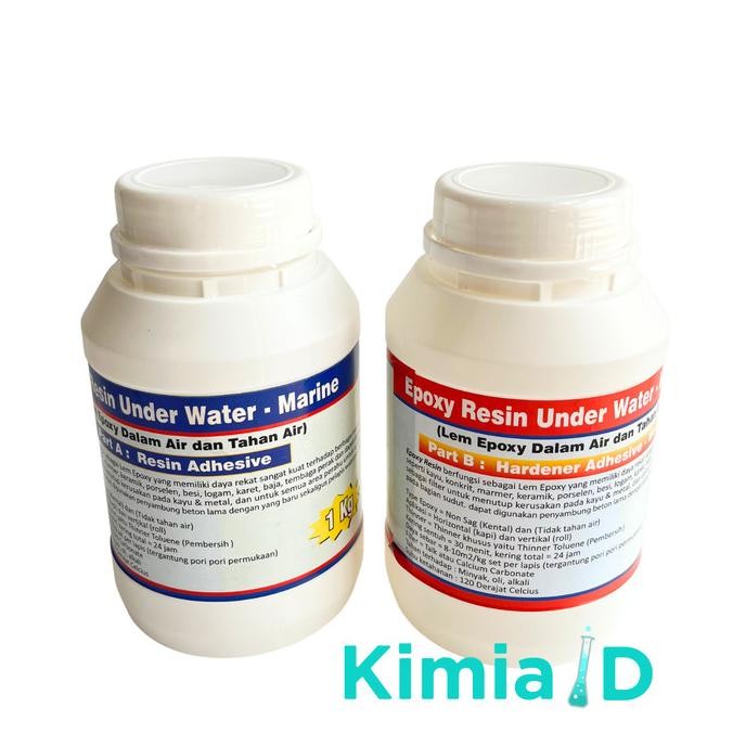 Epoxy Resin Under Water - 2Kg - Lem Epoxy Tahan Air - Lem Beton Kode Produk 55415