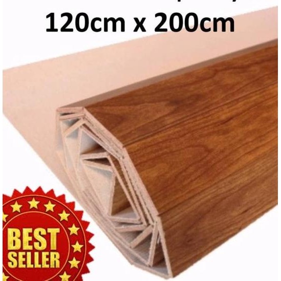 Karpet Plywood/Plywood Carpet, Tikar Kayu (Coklat Muda) 120Cm X 200Cm