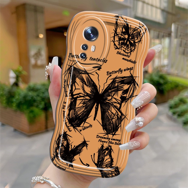 Casing Hp Untuk Xiaomi 12T Pro 11T Pro 10T Pro Case Casing pola tentakel kupu-kupu Kesing HP Cesing 