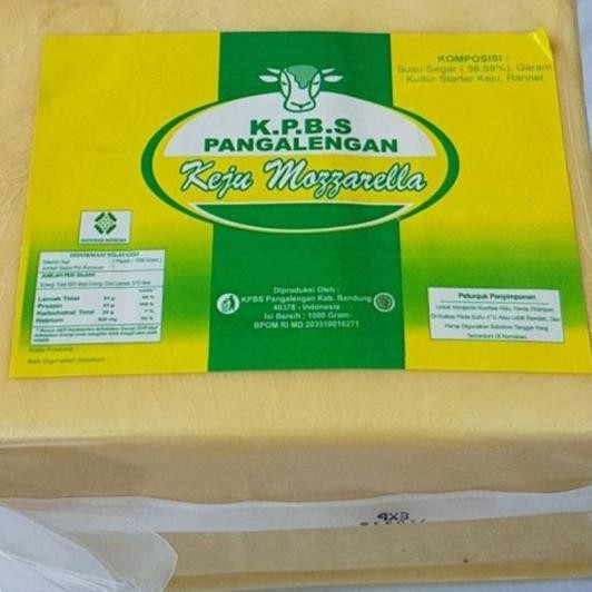 

Keju Mozzarella K.P.B.S Pangalengan 1Kg