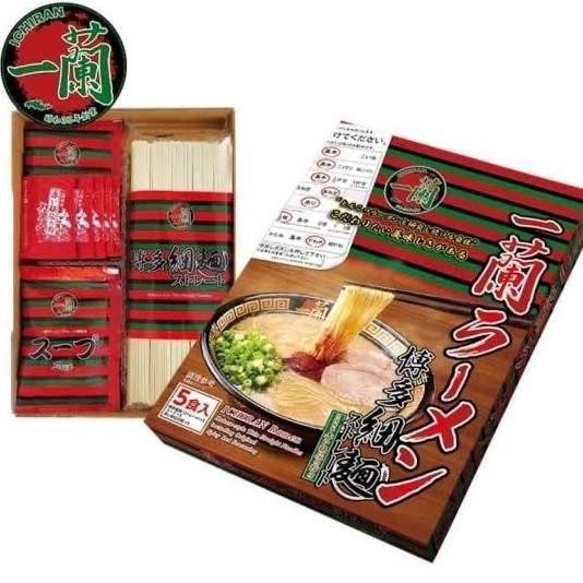 

[isi 5 Porsi] ICHIRAN RAMEN Pork Hakata Thin Japan Ramen - NON HALAL