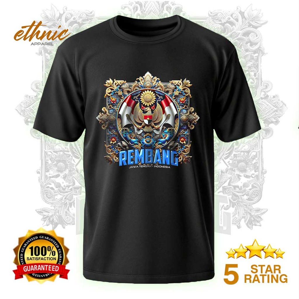 T-shirt Kaos Distro REMBANG - JAWA TENGAH - Premium Quality - RBGX5