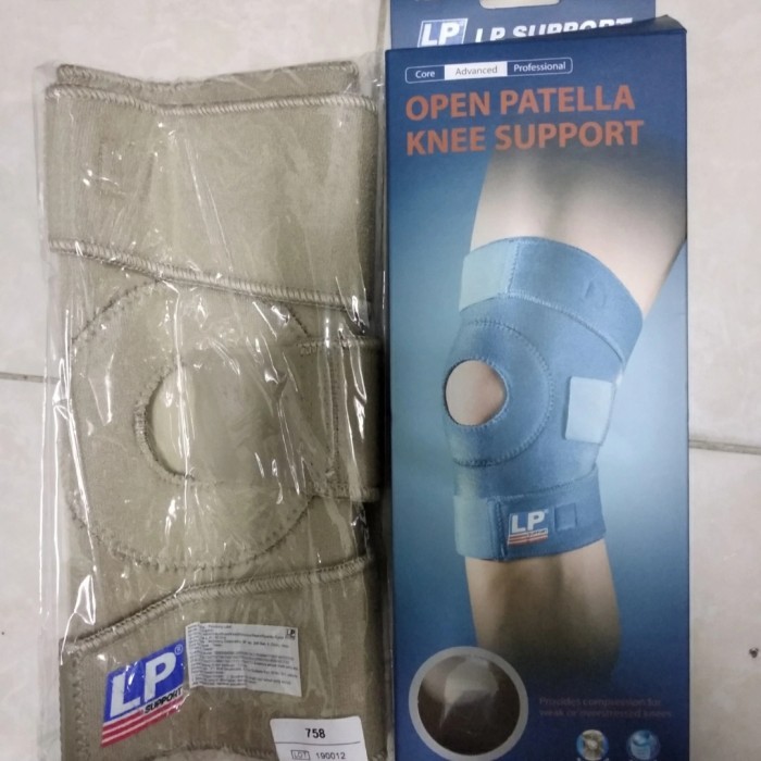 Lp Support 758 - Knee Support Decker Lutut Standard Open Patella