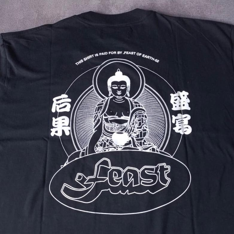 Spesial Promo Kaos Band Feast - Selamat / Sukses Putih Dan Hitam Tshirt Band Local Feast Cotton Comb