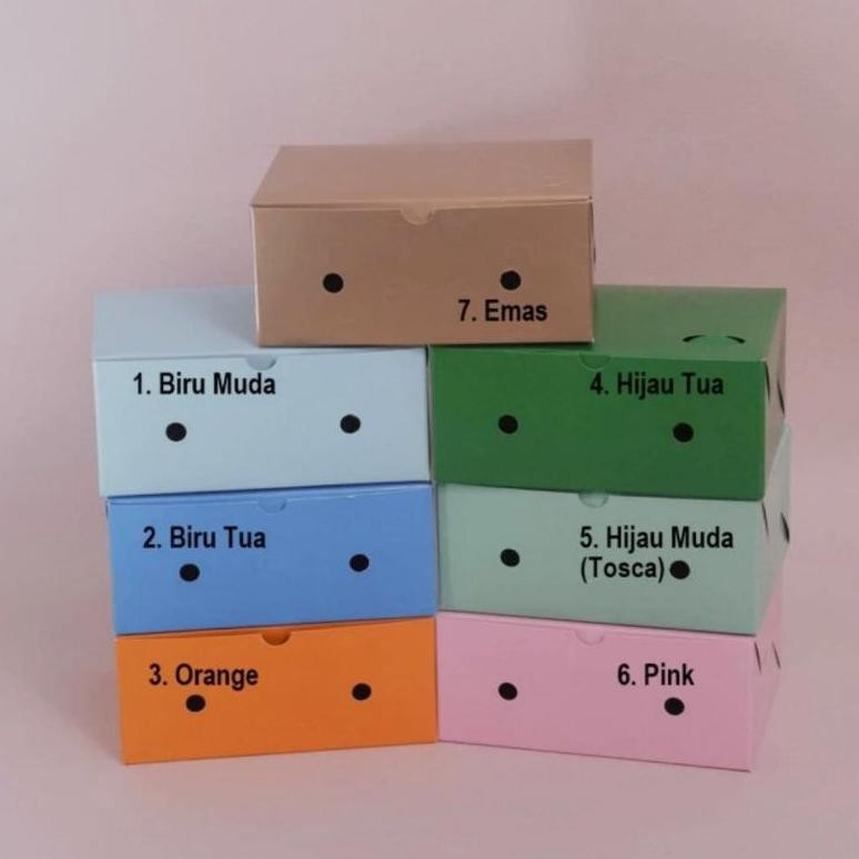 

Terbaru Dus Snack Kotak Kue Makanan Kecil Warna 16X12X7 ( 100 Pcs ) Dwl-49