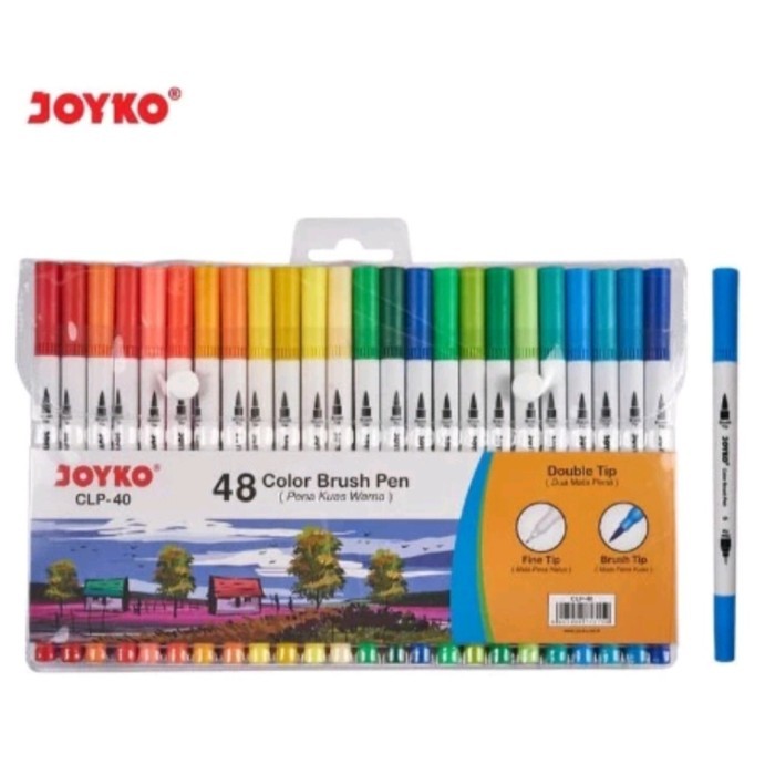 

Ba Color Brush Pen Pena Kuas Warna Joyko Clp-40 48 Warna Color