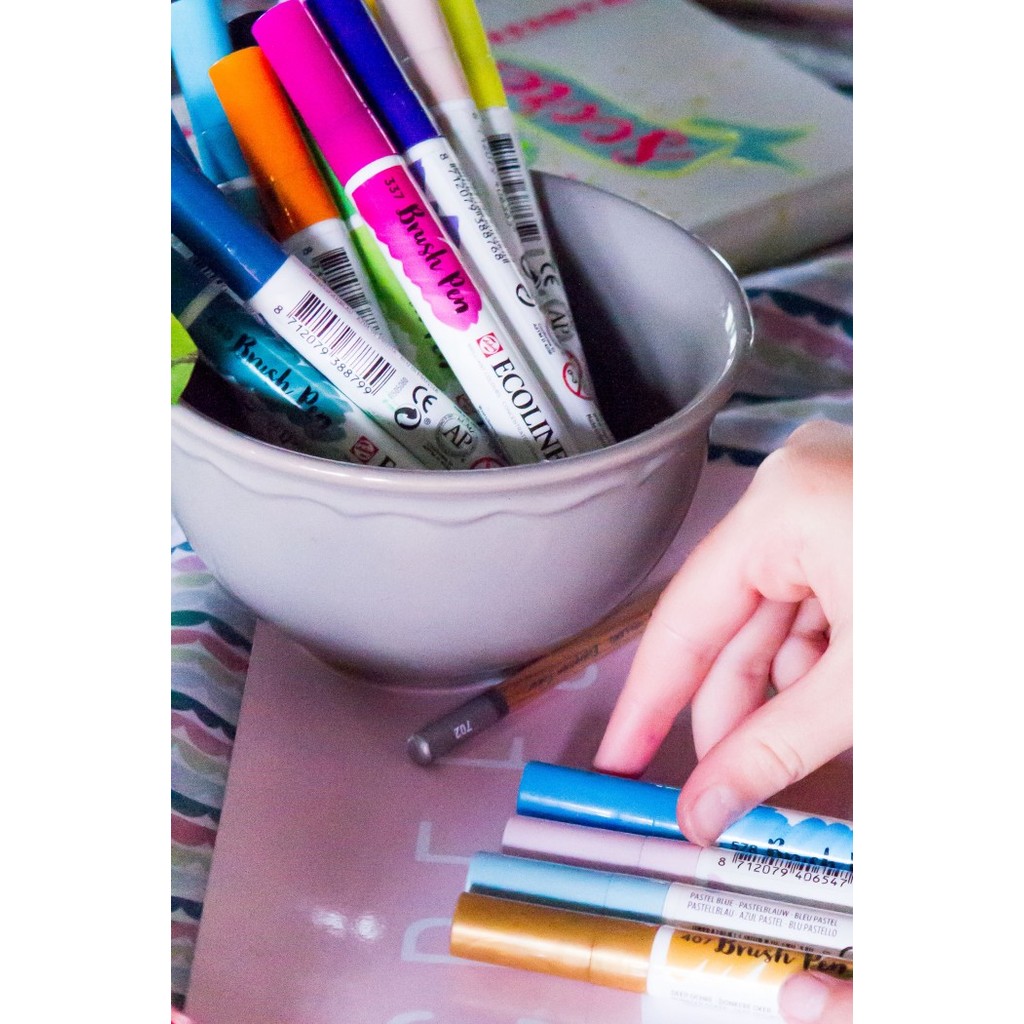 

Ba Ecoline Brush Pen - Green, Blue/Violet, Black/Grey