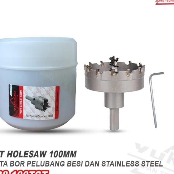 Hole Saw Pelubang Besi Tct 100Mm / Mata Bor Besi / Alat Pelubang Besi