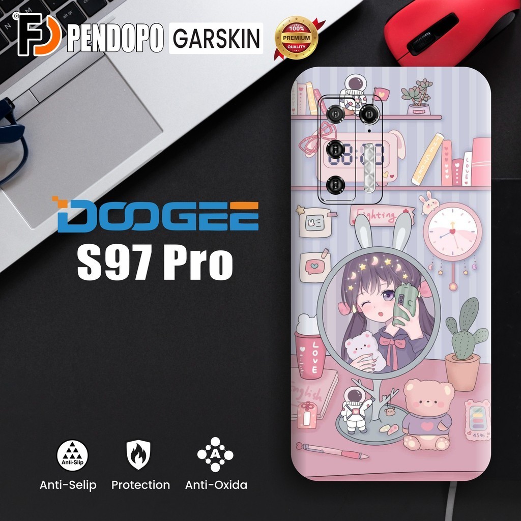 Premium Protection Garskin Doogee S97 Pro Stiker Custom (2PCS) Bisa COD