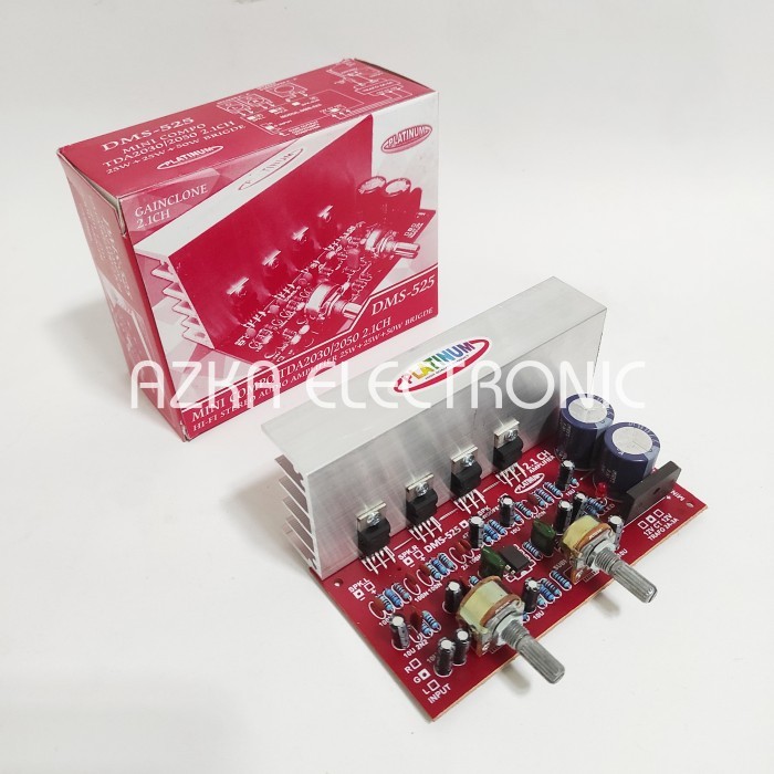Terlaris!! Kit Power Amplifier Speaker Aktif 2.1 Channel Tda2030 Dms 525