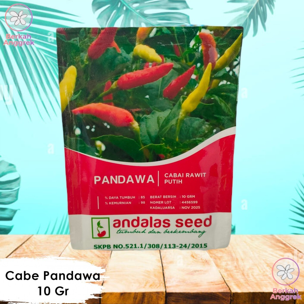 Pandawa 10 Gram Benih Cabe Rawit Putih Tegak