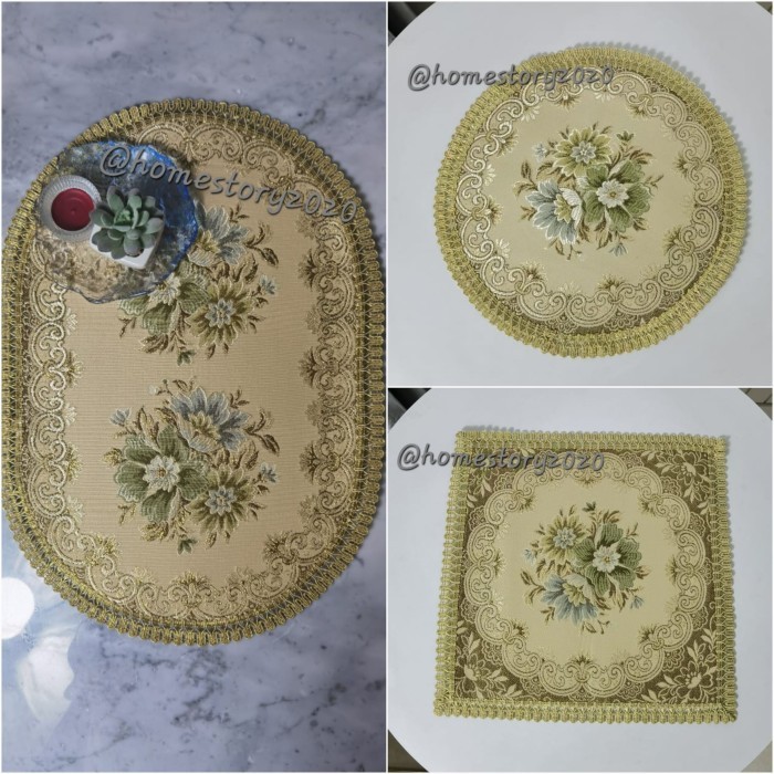 Galih Taplak Meja Belgi Kecil Uk 30Cm Bulat/Kotak