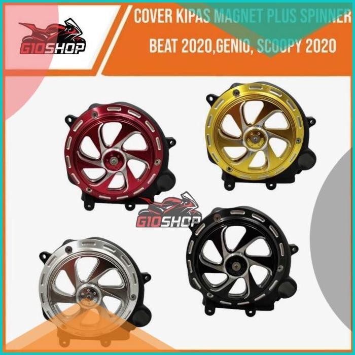 Cover Radiator dan Spinner CNC PNP Motor Beat 2020 Genio Scoopy 2020