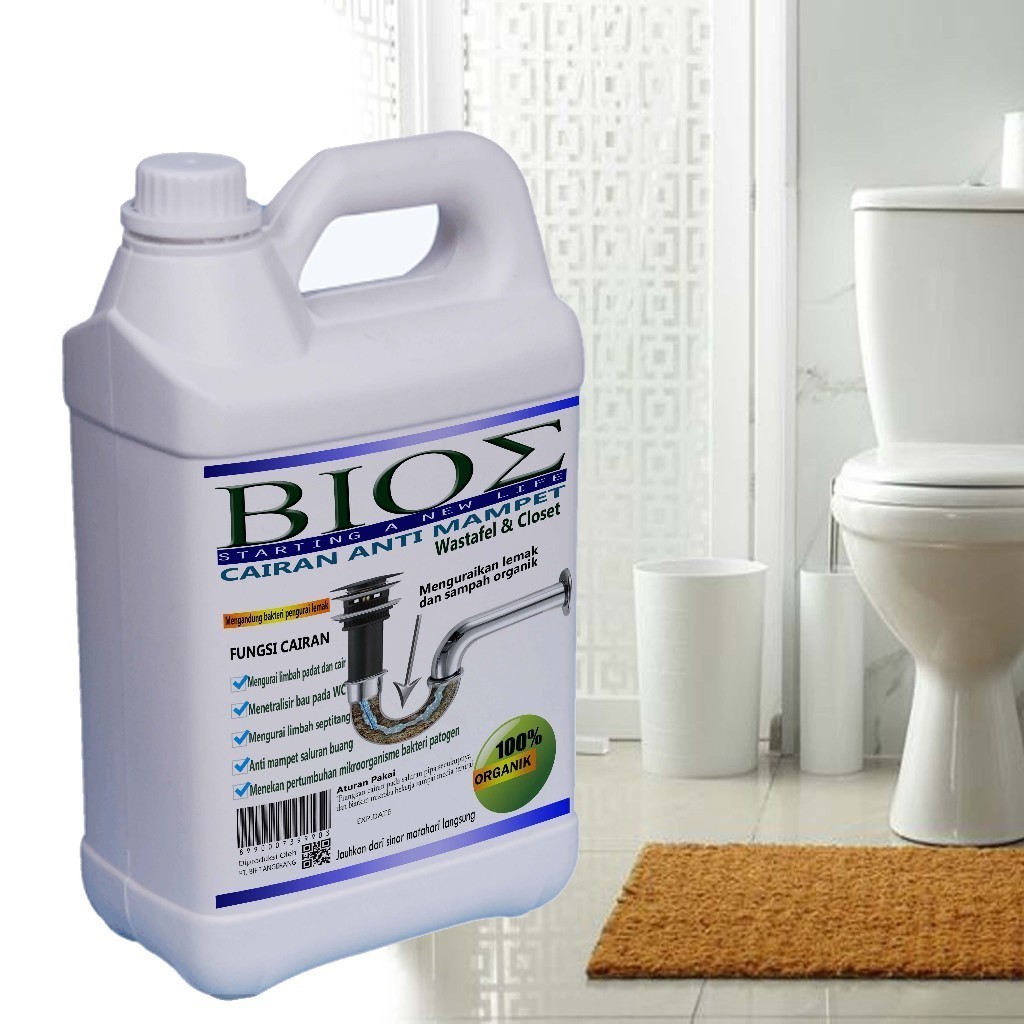 BioE mikroba baik solusi Anti mampet closet wastafel dan anti sedot wc 5 Liter L20