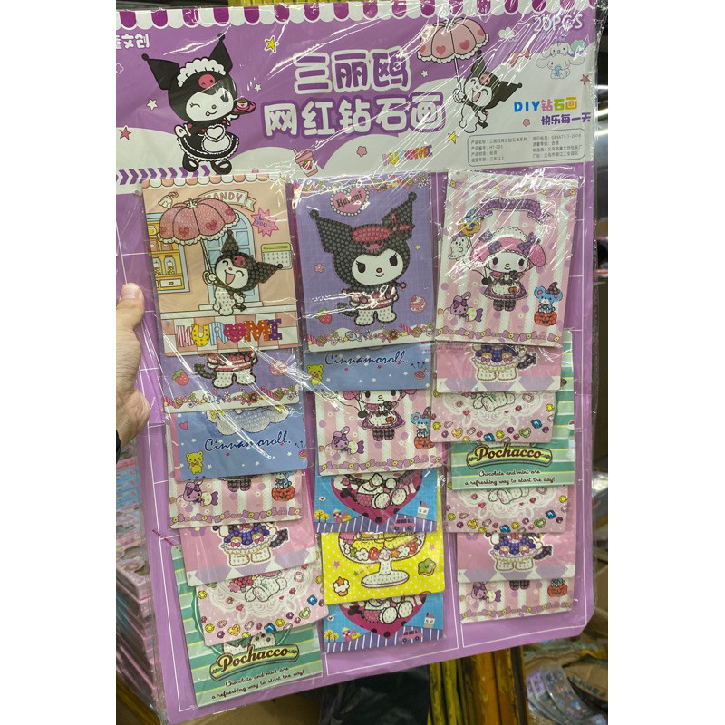 

Belilah Onixasemka-Stiker Diamond Painting Sanrio/Mixue Isi 20 Mo3