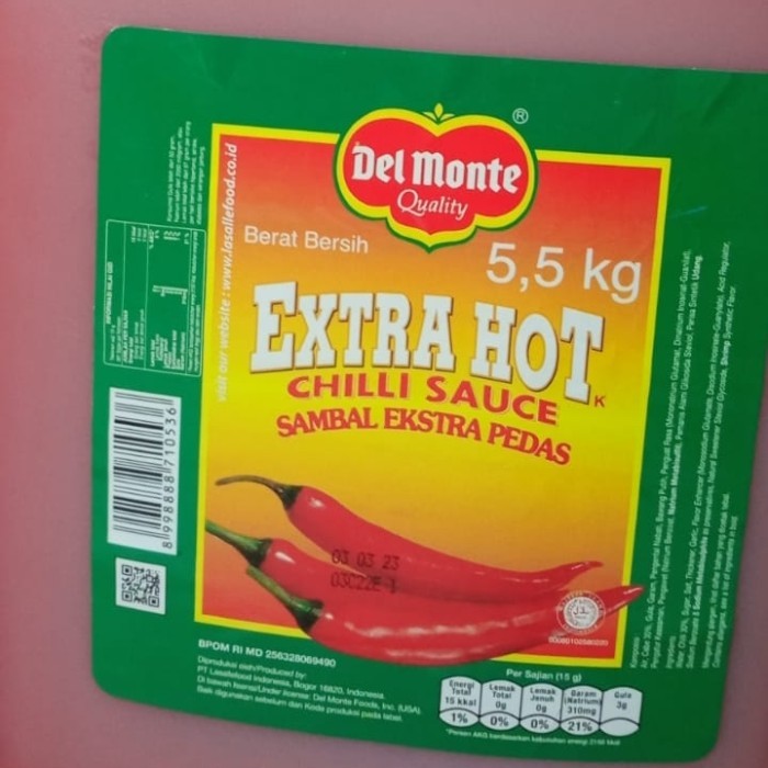 

Dijual!!! Delmonte Extra Hot 5.5Kg