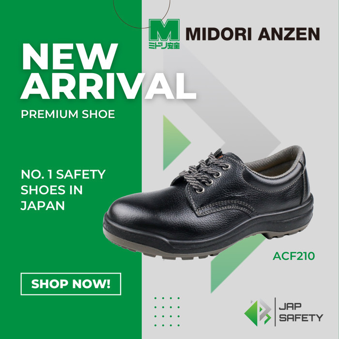 Tersedia Midori Anzen Acf210 Sepatu Safety / Safety Shoes