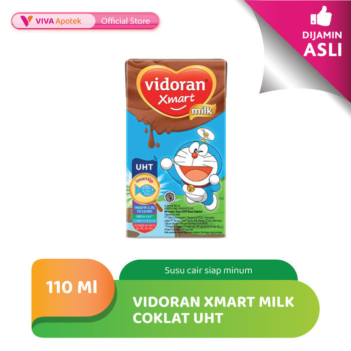 Vidoran Xmart Milk Coklat UHT (110 ml)