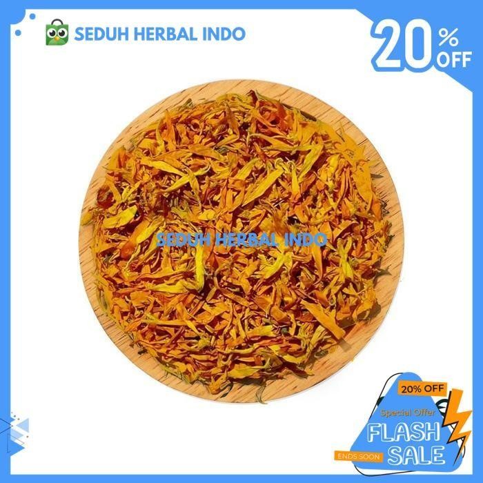 

TEH BUNGA KELOPAK MARIGOLD / ORANGE CALENDULA FLOWER TEA 500 GRAM