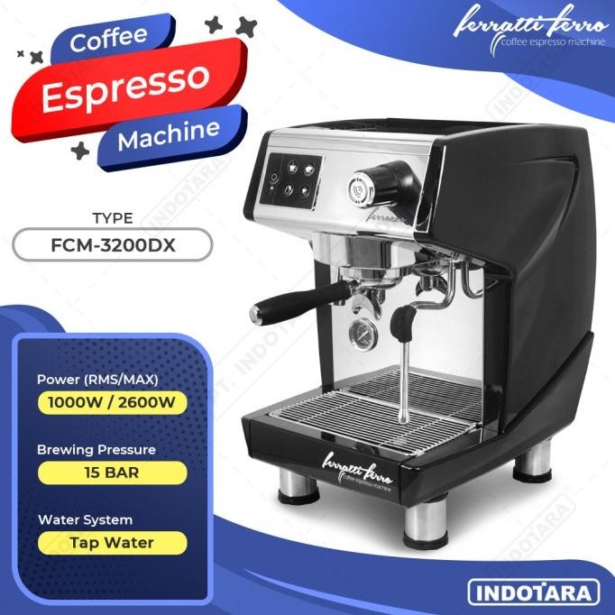 Mesin Kopi Espresso / Espresso Machine Ferratti Ferro FCM3200DX