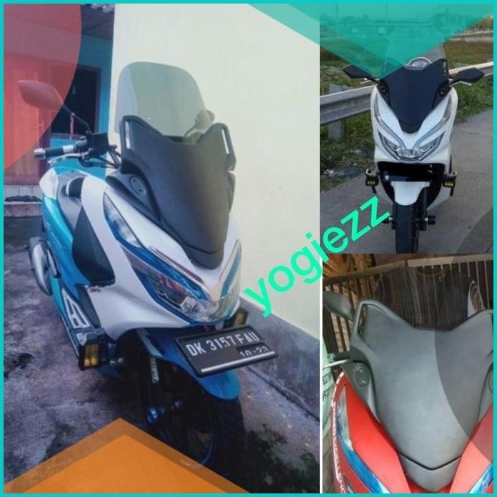 frame windshield honda all new pcx lokal 150 baby forza penutup cover