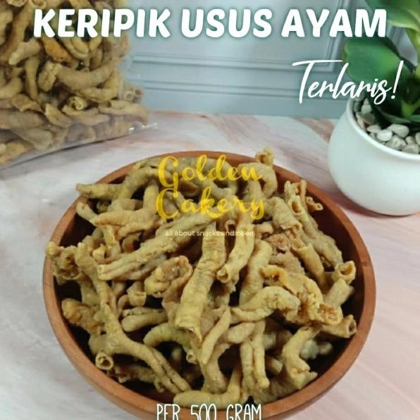 

Keripik Kripik Usus Ayam Terlaris Ter 500 Gram