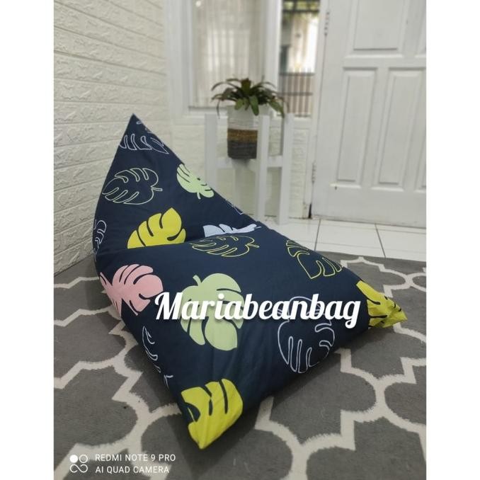 bantal cafe bean bag jumbo dewasa segitiga bantal santai Bean bag HC