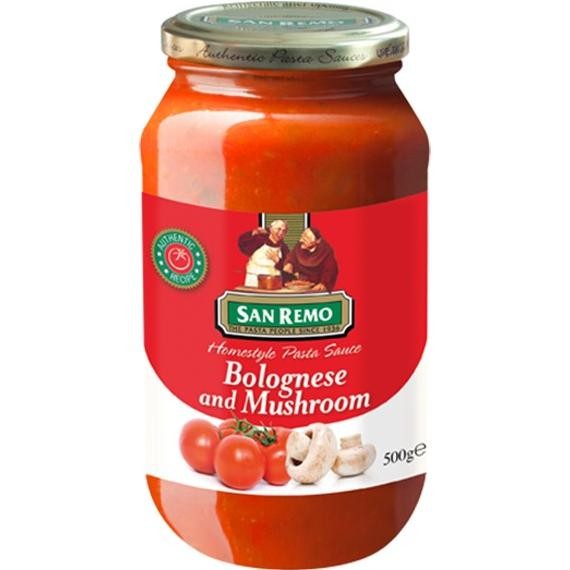 

San Remo Sauce Bolognese and Mushroom 500 g