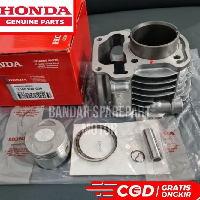 Cylinder Blok Seher Mesin Piston Honda Vario 110 Karbu Kvb