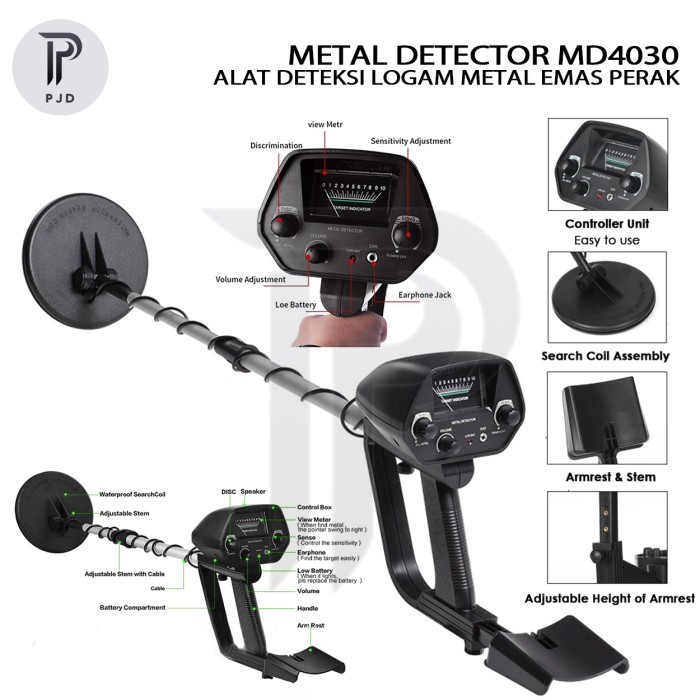 MD4030 Gold Metal Detector Emas Logam King Detektor MD-4030