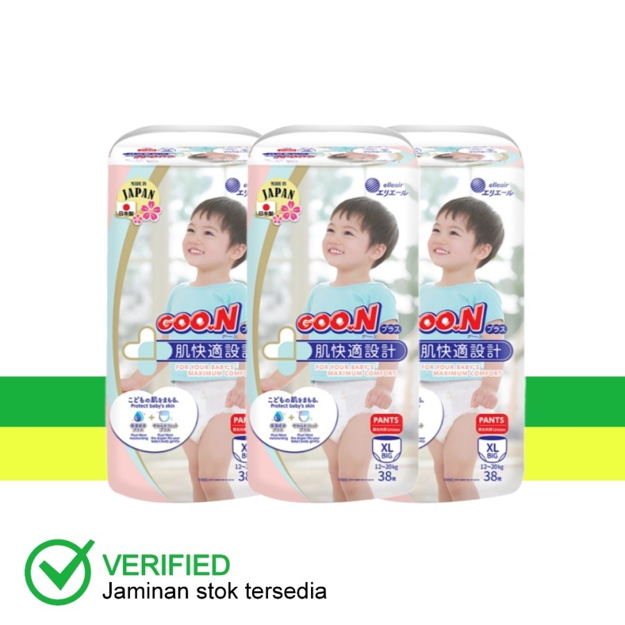 Goon Plus Super Premium Pants Popok Celana Bayi XL38 - Karton