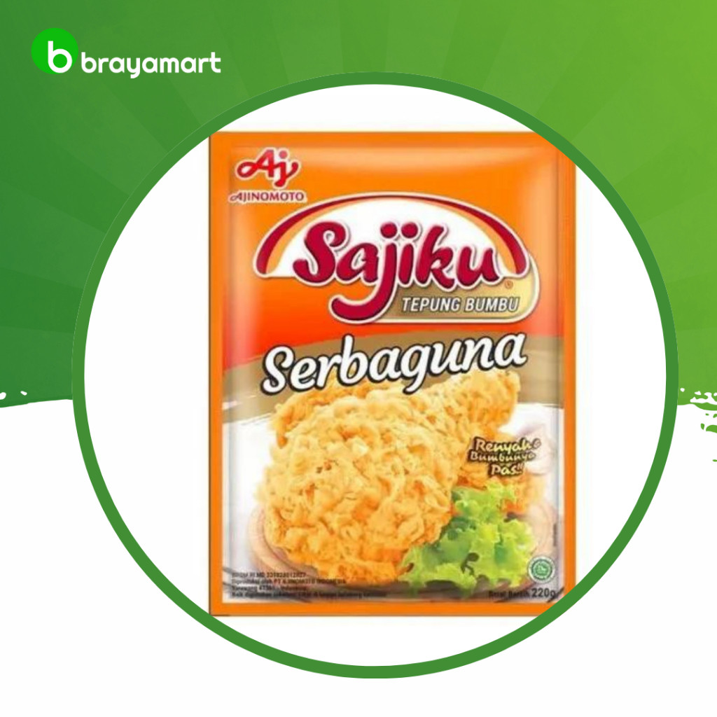 

Sajiku Tepung Bumbu Serbaguna 220gr Brayamart