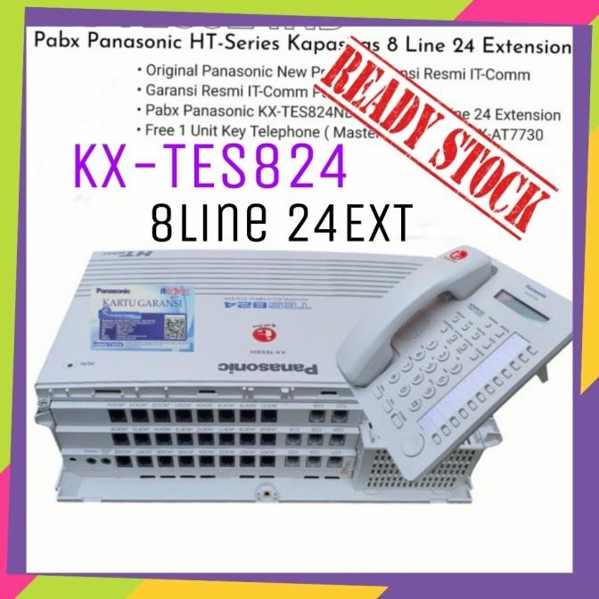 PABX PANASONIC KX-TES824 8LINE 24EXT. Original Panasonic