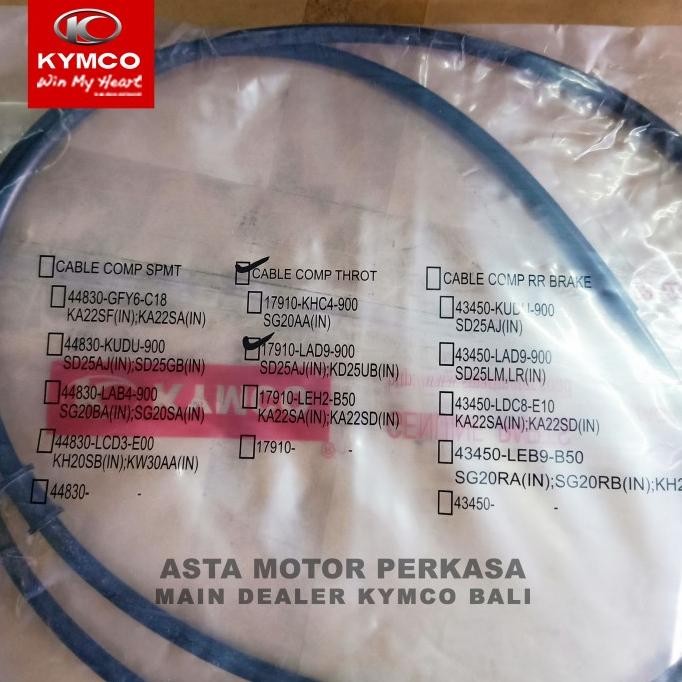 KABEL GAS KYMCO METICA 125, JOCKEY 125