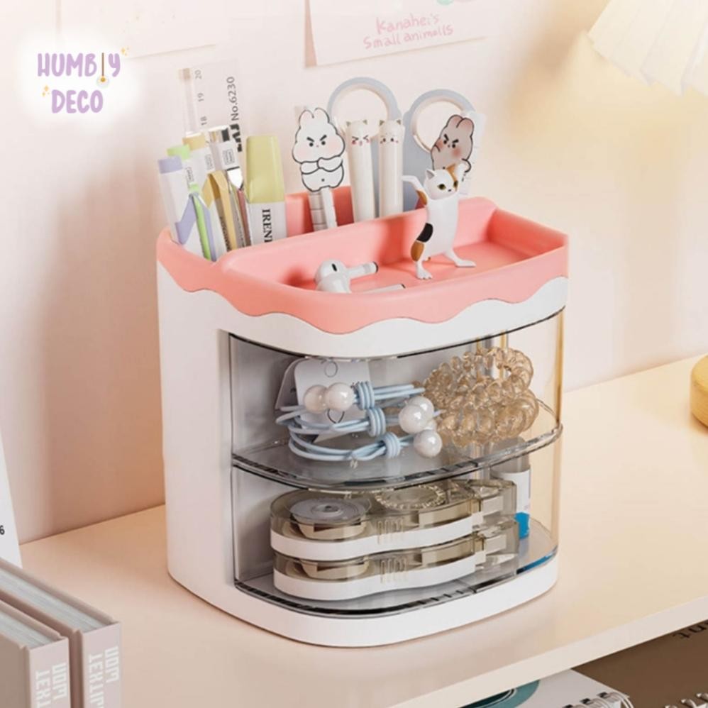 

TERMURAH Humbly Deco - Korean Aesthetic Melted Stationary Pen Pencil Holder with Rotating Storage Rack | Tempat Penyimpanan Alat Tulis Pen Pensil Rak Ala Korea Style ad-77