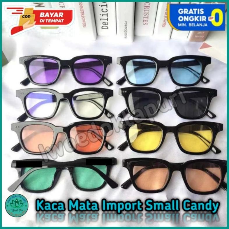 Kacamata Small Candy Color GM02 Kaca Mata Hitam Wanita Pria Murah Grosir Promo Cod Surabaya