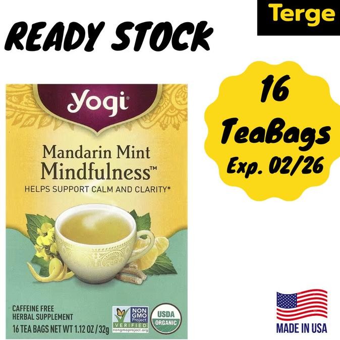 

Yogi Tea Teh Kesehatan Herbal Organik 16 tea bags