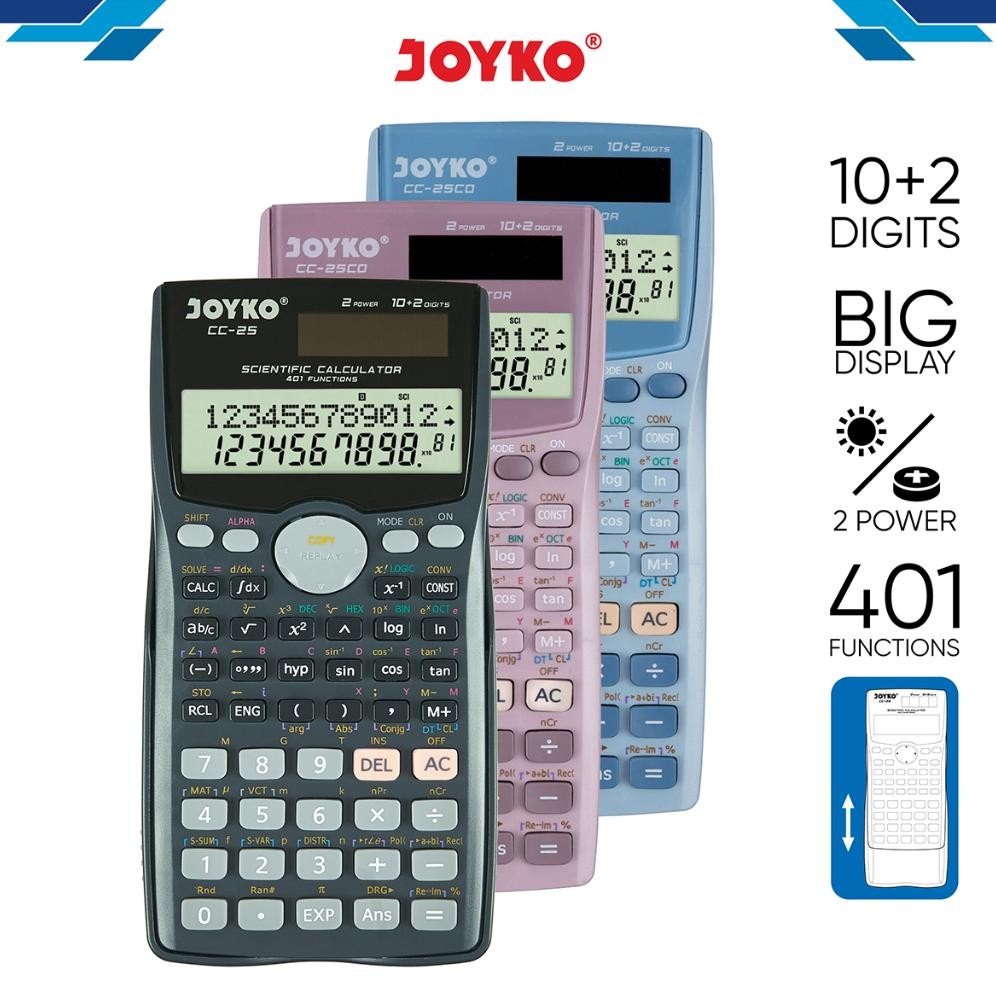 

VIRAL Calculator Kalkulator Joyko CC-25 Scientific 401 Functions re-65