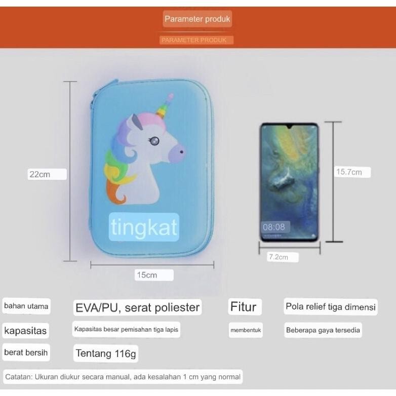 

BISA COD Kotak Pensil 3D Pencil Case MIRIP SMIGGLE Lookalike KB PG TK SD HardTop Organizer Lucu Tepak Alat Tulis eH-23