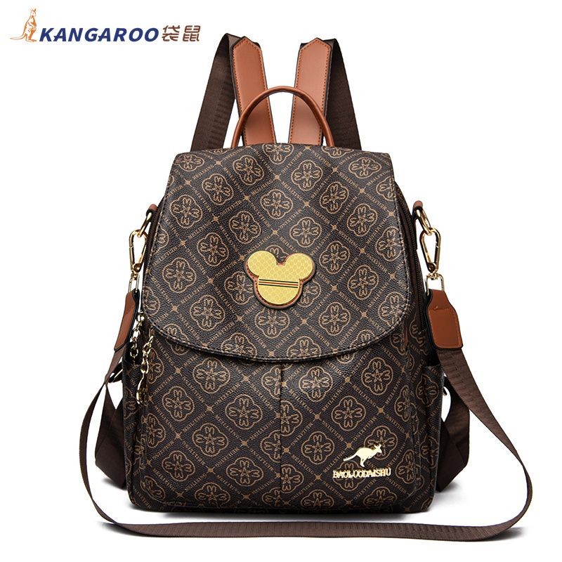 Tas Ransel Kulit Wanita, Tas Ransel Kulit Kapasitas Besar, Tas Sketsa Perjalanan, Semua Cocok